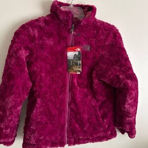 NEW The North Face Reversible Mossbud Swirl Butterfly Jacket Pink Ski  L Coat